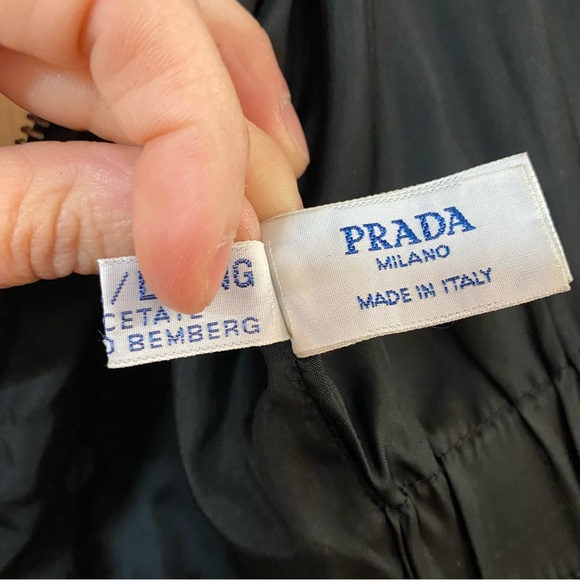 PRADA 90’s Vintage Black Utility Vest Nylon & Leather - Picture 10 of 11